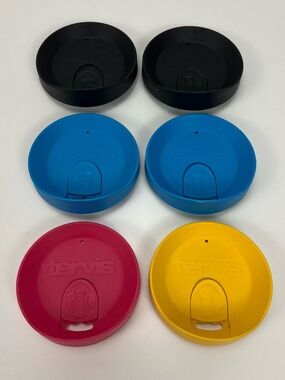 Tervis Tumbler 10 oz Replacement Lids LOT of 6 Genuine Spill Resistant Bundle